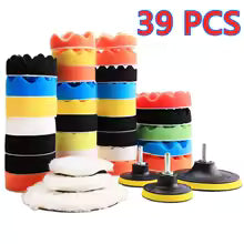 Kit de tampons éponge de polissage pour voiture,