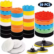 Kit de tampons éponge de polissage pour voiture,