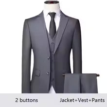 Costumes pour hommes de haute qualité pour mariage 2 pièces 3 ensembles