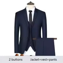 Costumes pour hommes de haute qualité pour mariage 2 pièces 3 ensembles