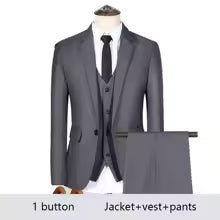 Costumes pour hommes de haute qualité pour mariage 2 pièces 3 ensembles