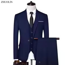 Costumes pour hommes de haute qualité pour mariage 2 pièces 3 ensembles