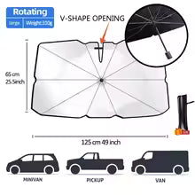 Pare-soleil de voiture pliable