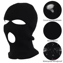 hiver moto coupe-vent visage complet tricot cagoule hommes