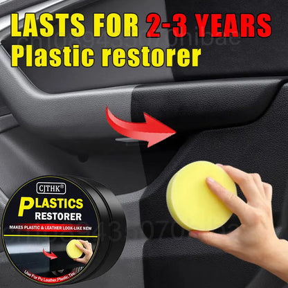 Car Plastic Restorer Back To Black Gloss Auto Interior Leather & Panel Renewal Wax Coating Agent Auto Polish And Repair Coating