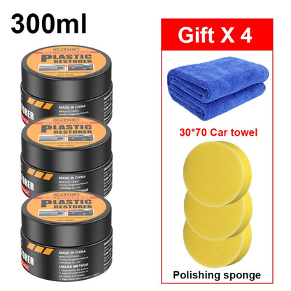 Car Plastic Restorer Back To Black Gloss Auto Interior Leather & Panel Renewal Wax Coating Agent Auto Polish And Repair Coating